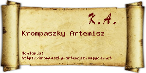 Krompaszky Artemisz névjegykártya